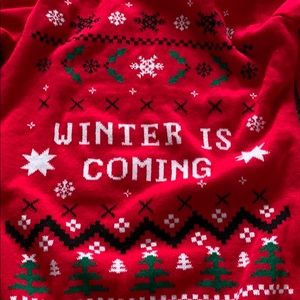 Winter is coming ugly Christmas sweater